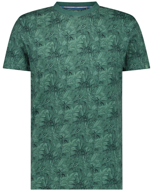 Leaf Print T-Shirt - Forest